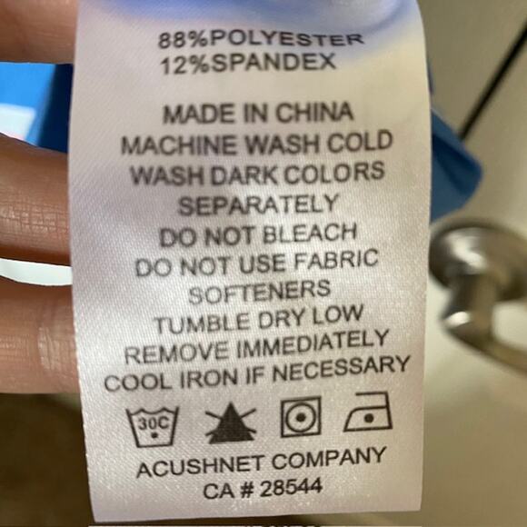 FootJoy Polo Shirt‎ Golf Stretch Short Sleeve Blue Striped Athletic Men's Large - Picture 6 of 8